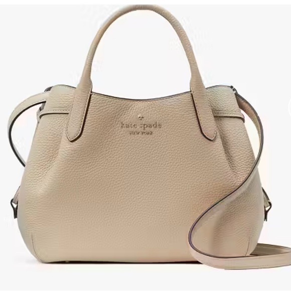 NWT Kate Spade Pebbled Leather Large Dumpling 🥟 Bag in Light Sand - Picture 12 of 14